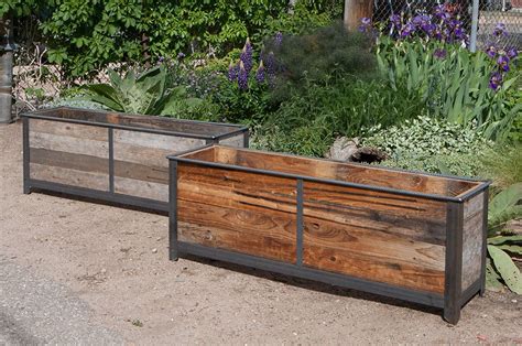 8x metal planter box|rustic metal planter boxes.